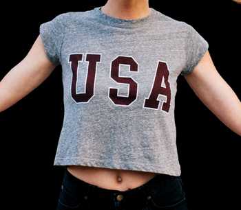 T-Shirt USA Girl